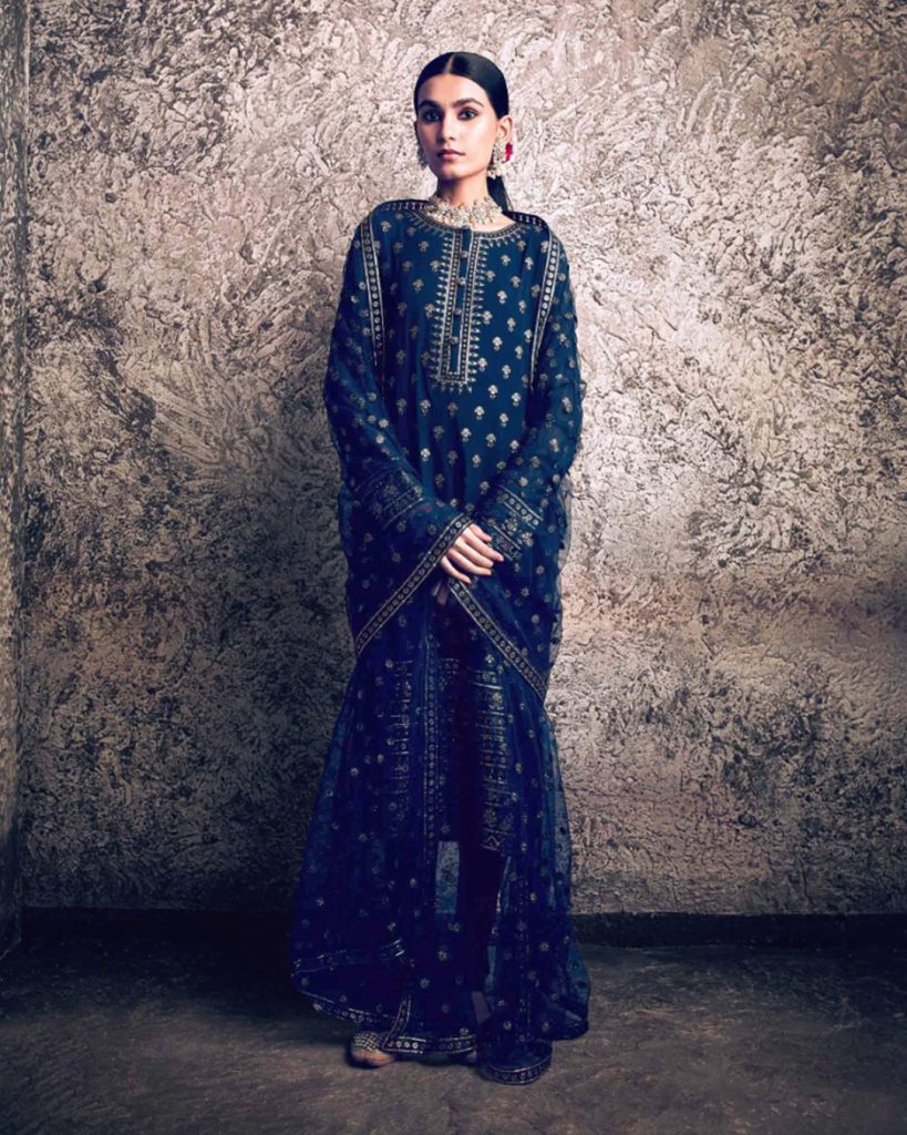 kurti with a churidar